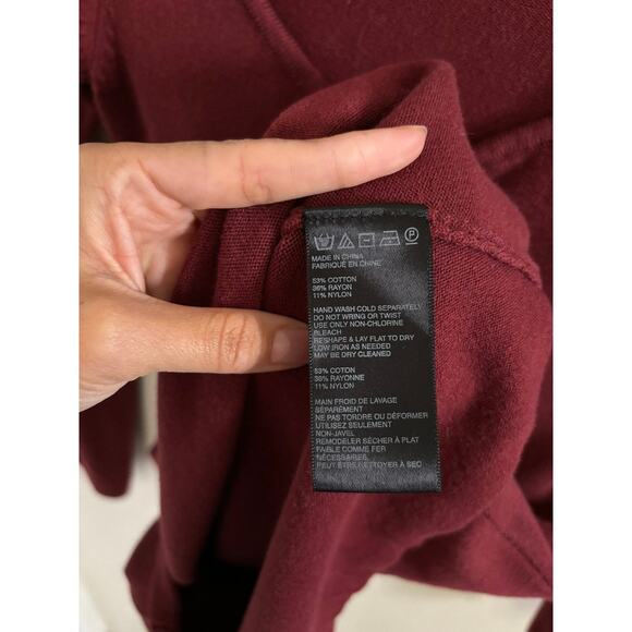 Urban Outfitters Dress Women's Small Maroon Spellbound Mini Knit Long Sleeve - Picture 5 of 7